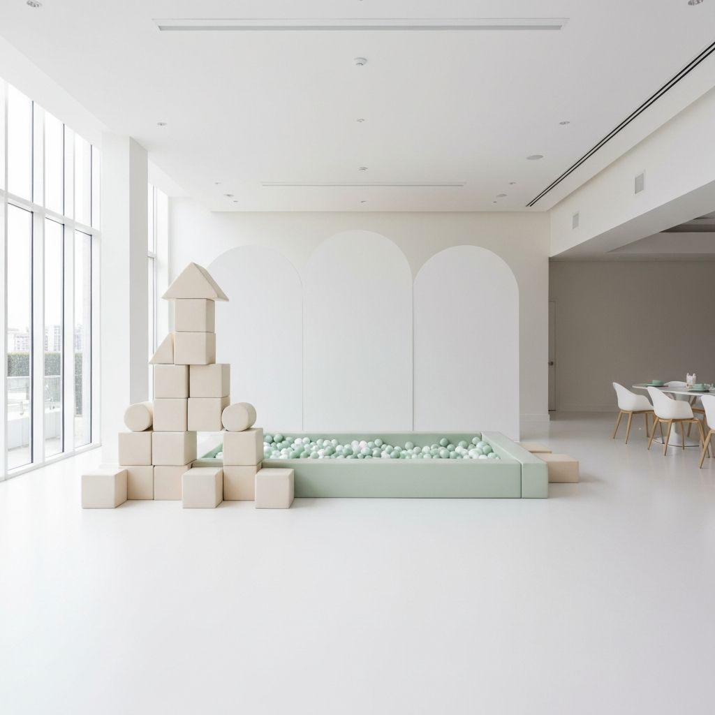 Premium ball pit in pastel colors
